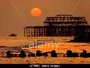 west pier at sunset